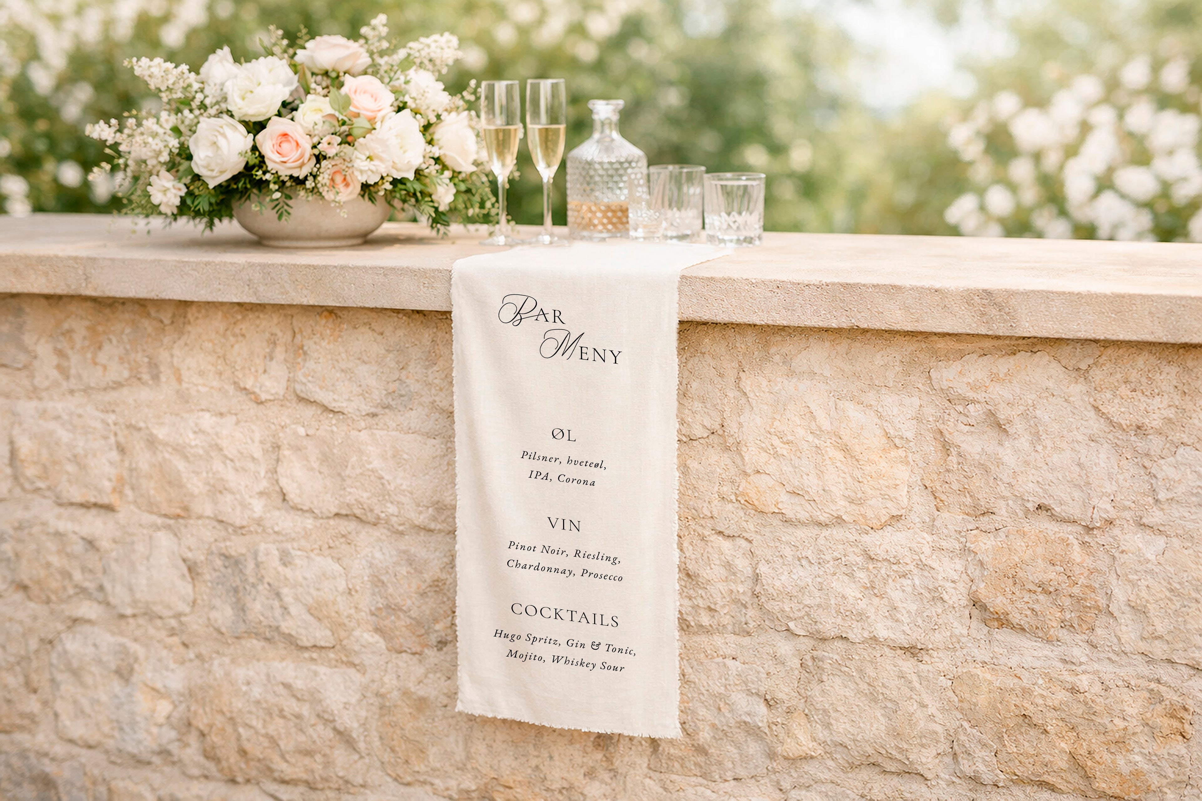 Stoffskilt | Barmeny