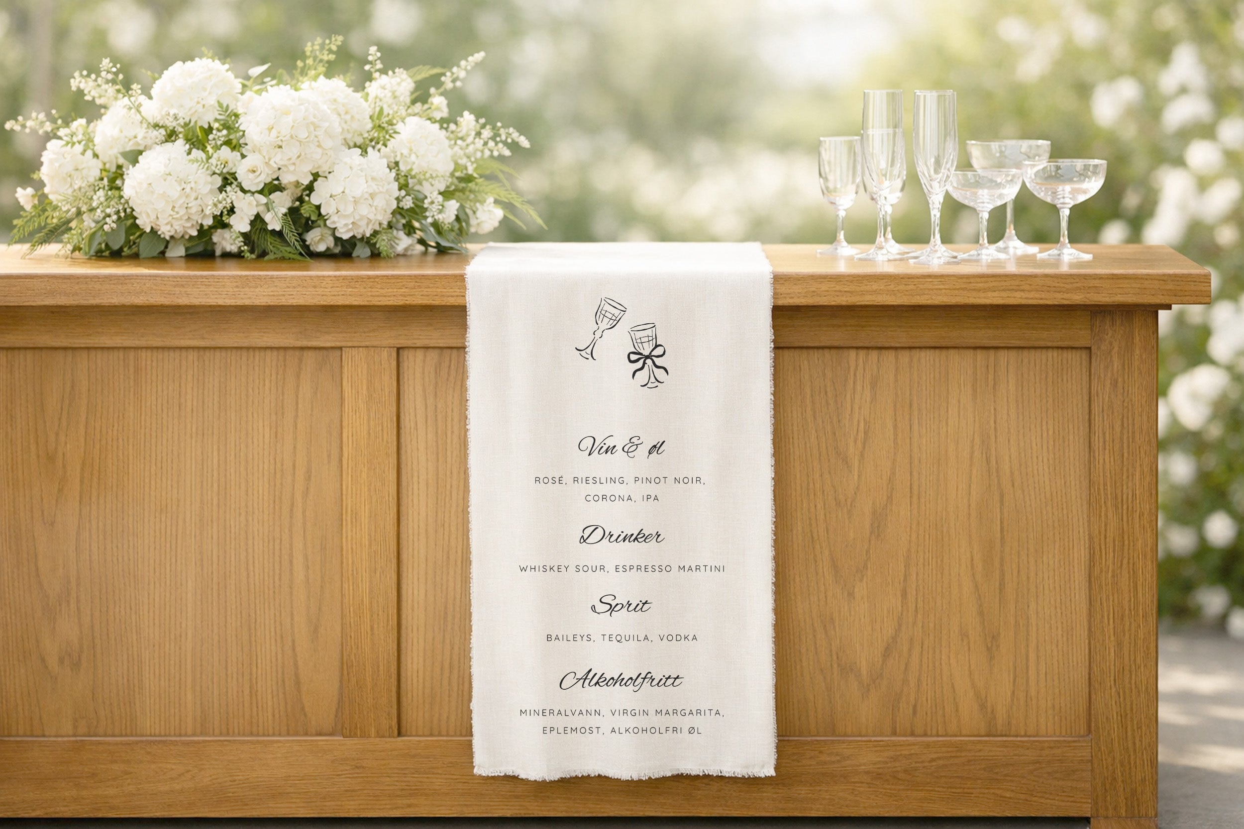 Stoffskilt | Barmeny Cin Cin