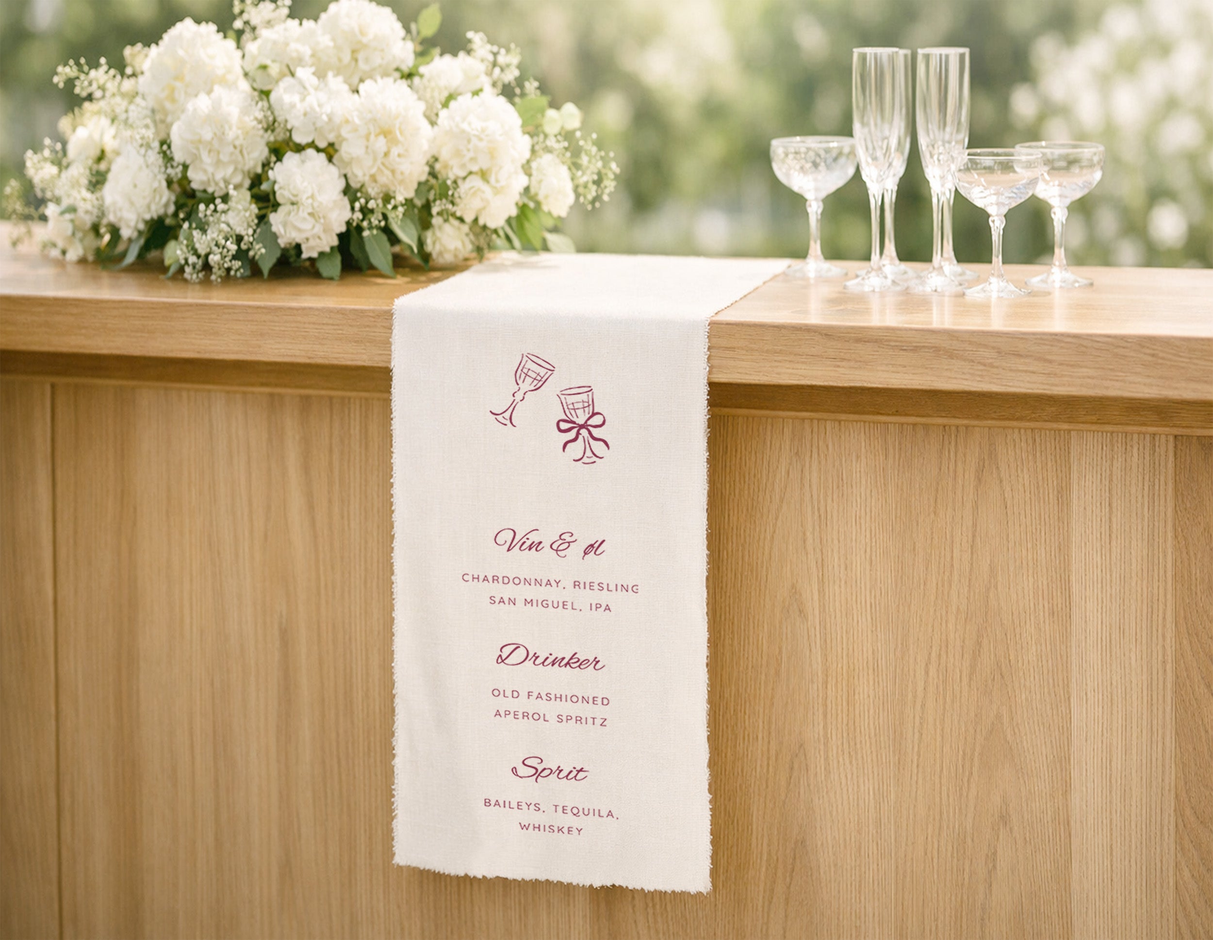 Stoffskilt | Barmeny Cin Cin