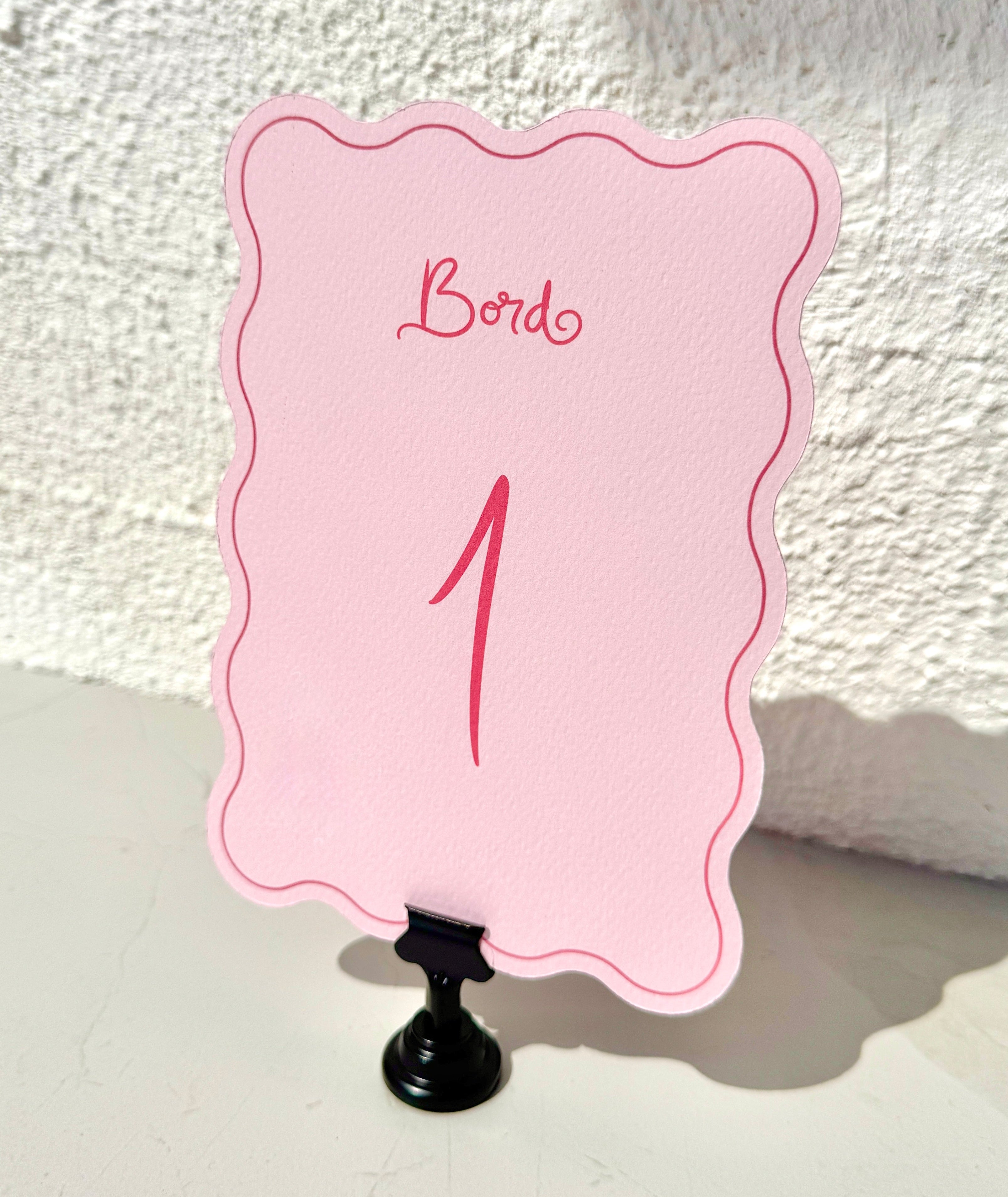Bordnummer-holder | Sort