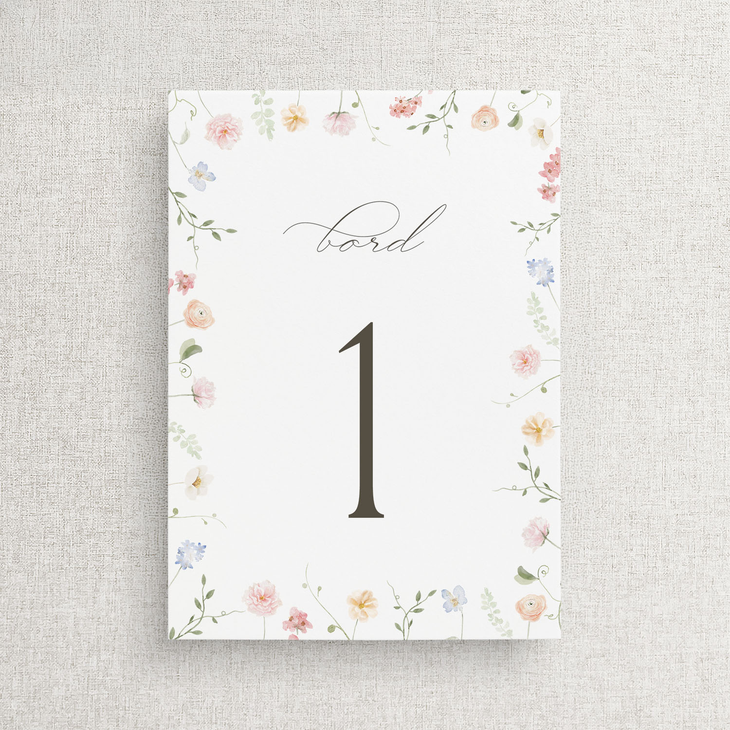 Florentine Bordnummer