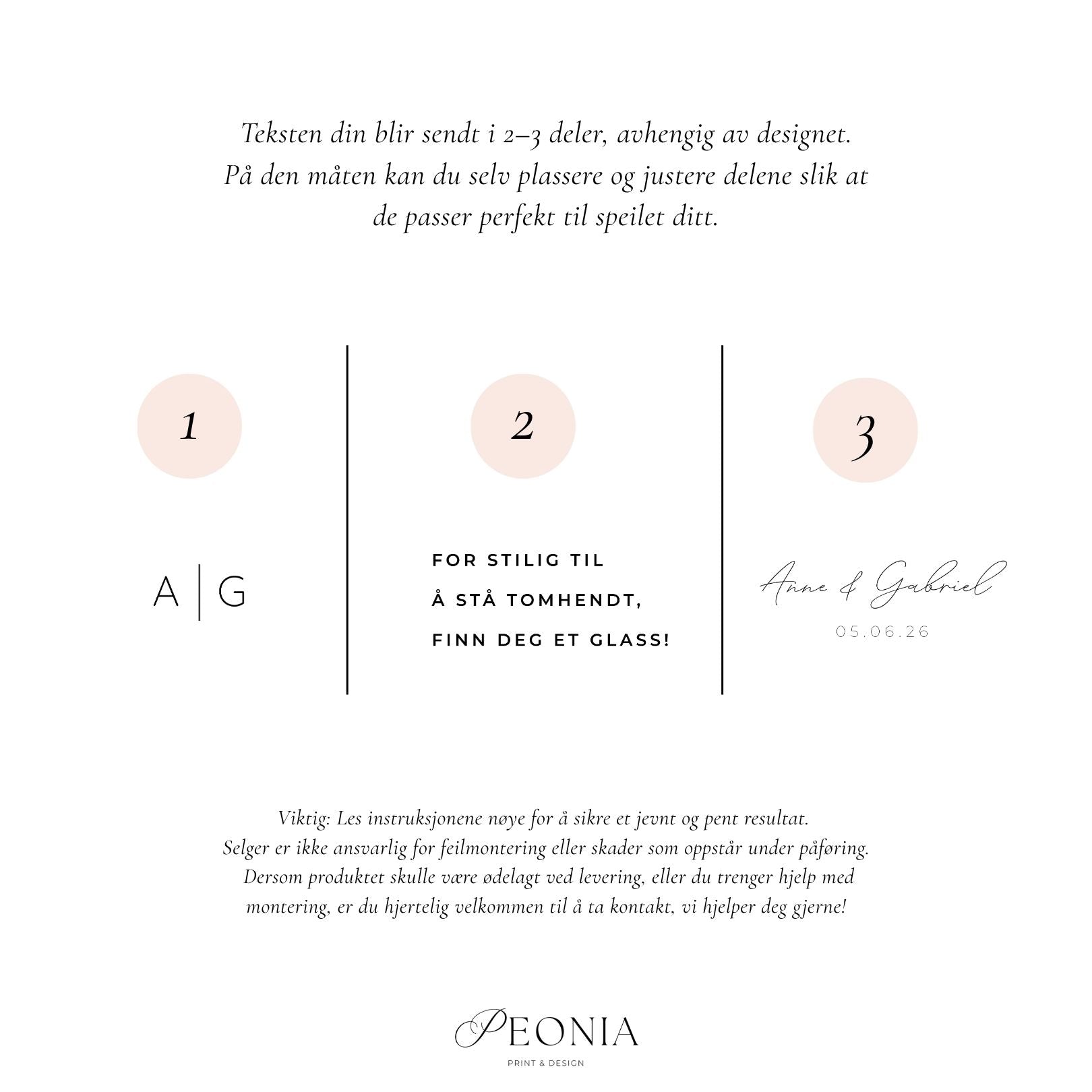 Tekst til speil | Ava