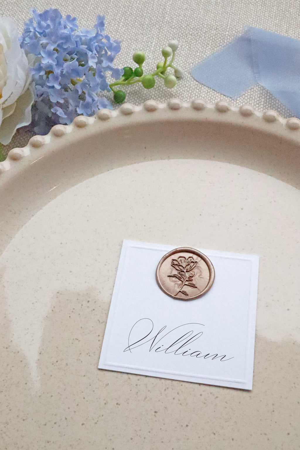 Le Manoir Bordkort | Med vokssegl