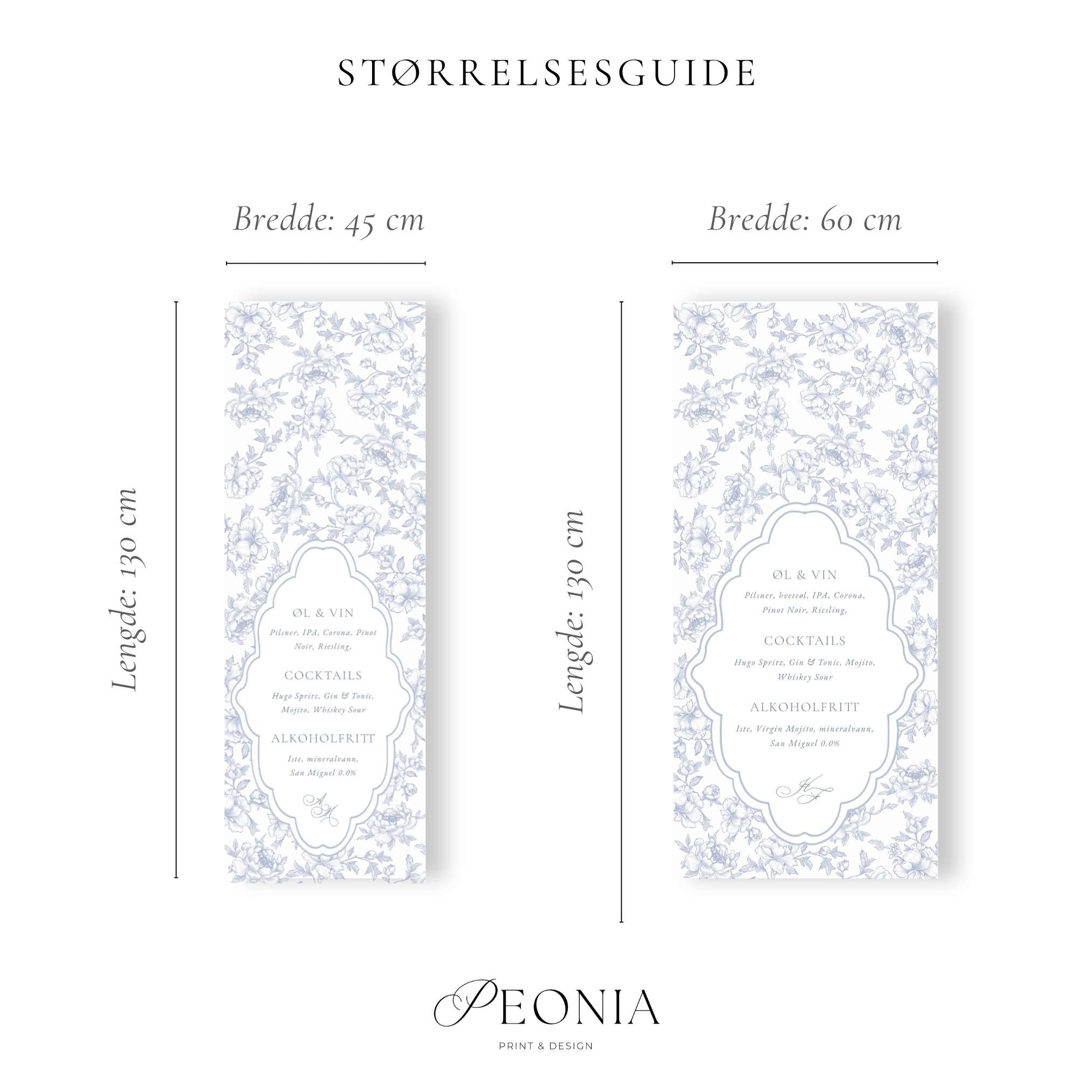 Stoffskilt | Barmeny Le Manoir