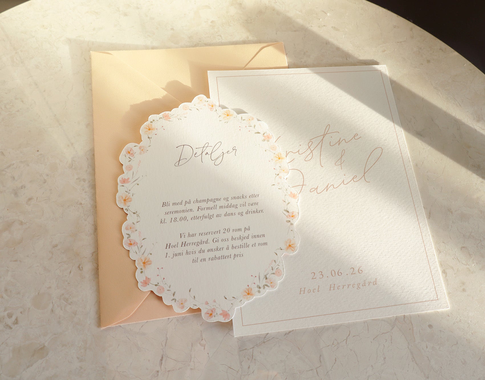 Premium konvolutt | Fersken