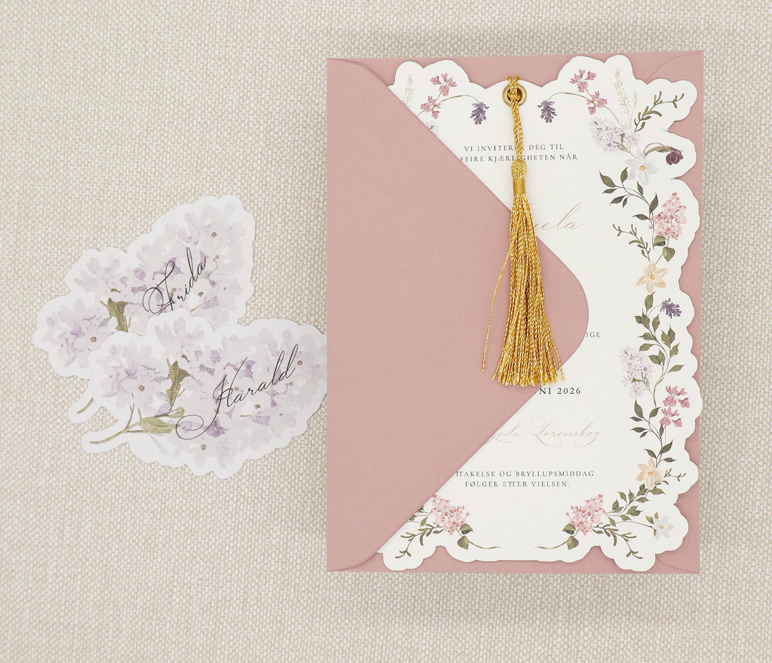 Premium konvolutt | Gammelrosa