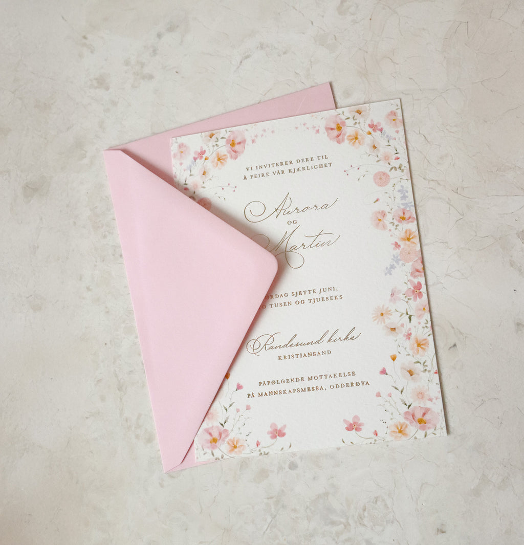 Premium konvolutt | Lys rosa