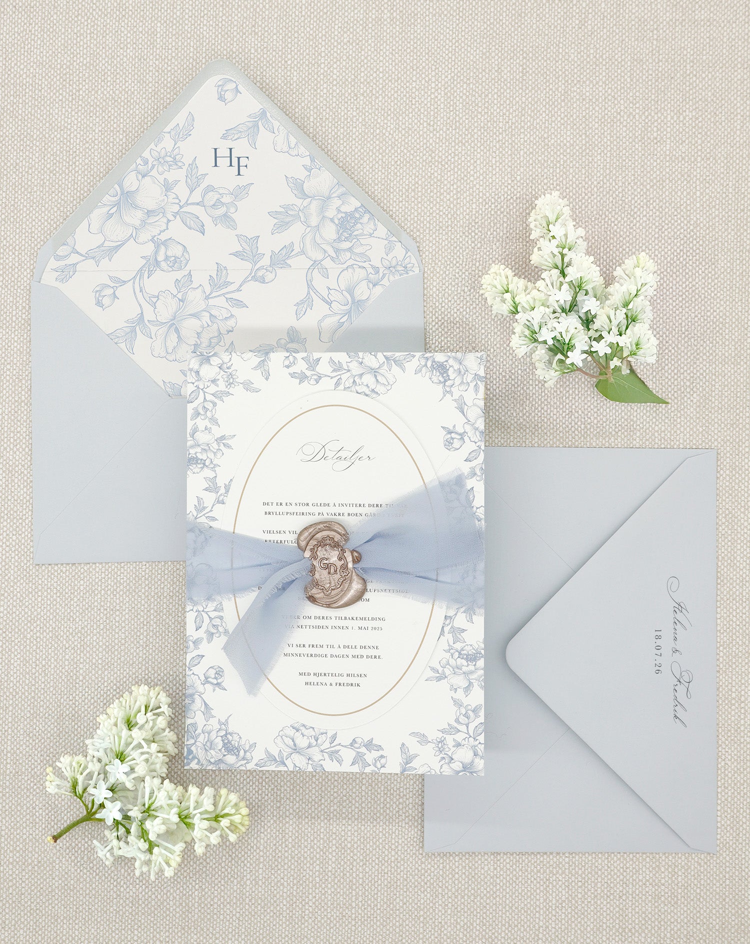 Premium konvolutt | Skyblå