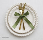 Tilpassede satengbånd med navn