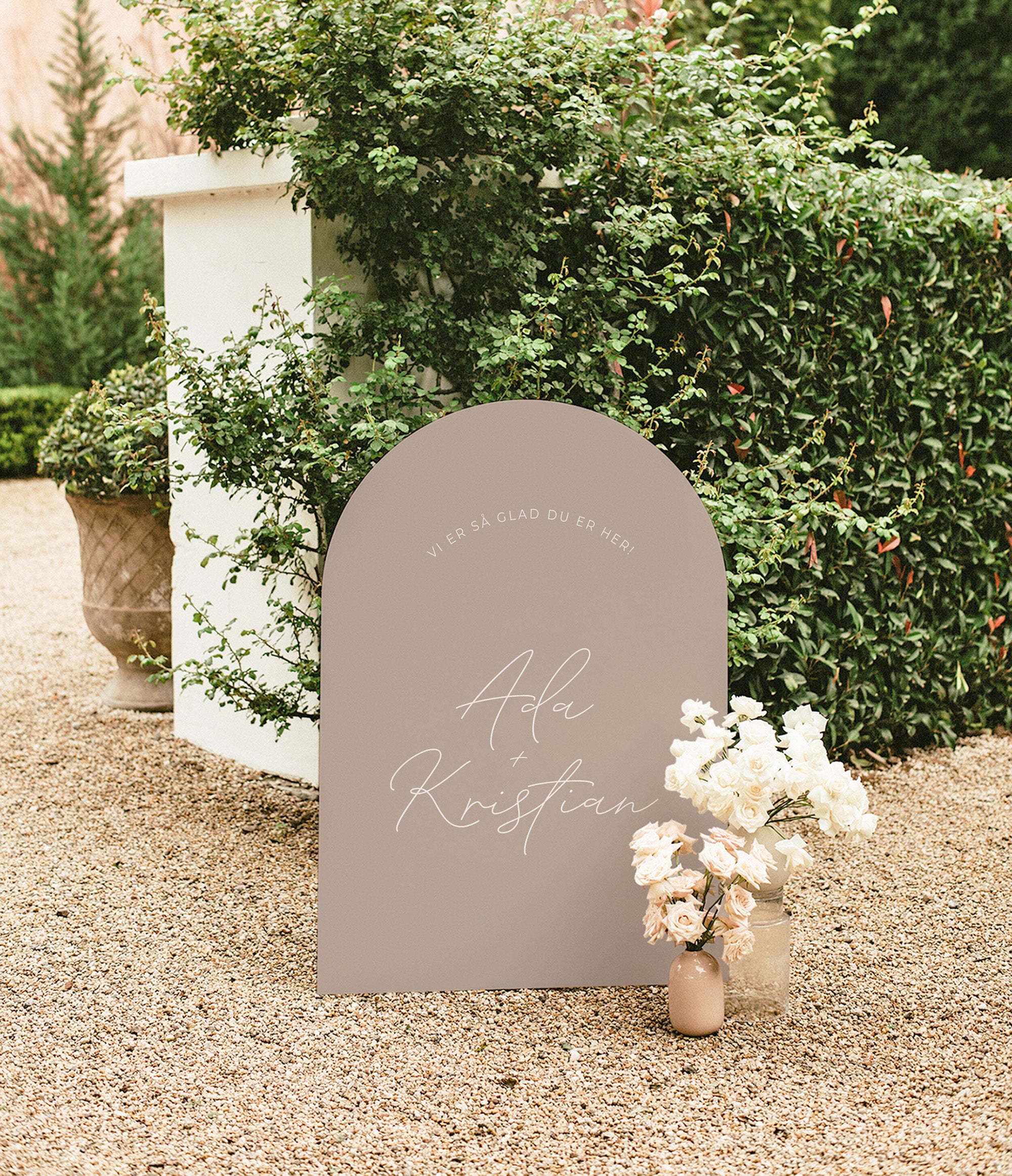 Sienna Velkomstskilt