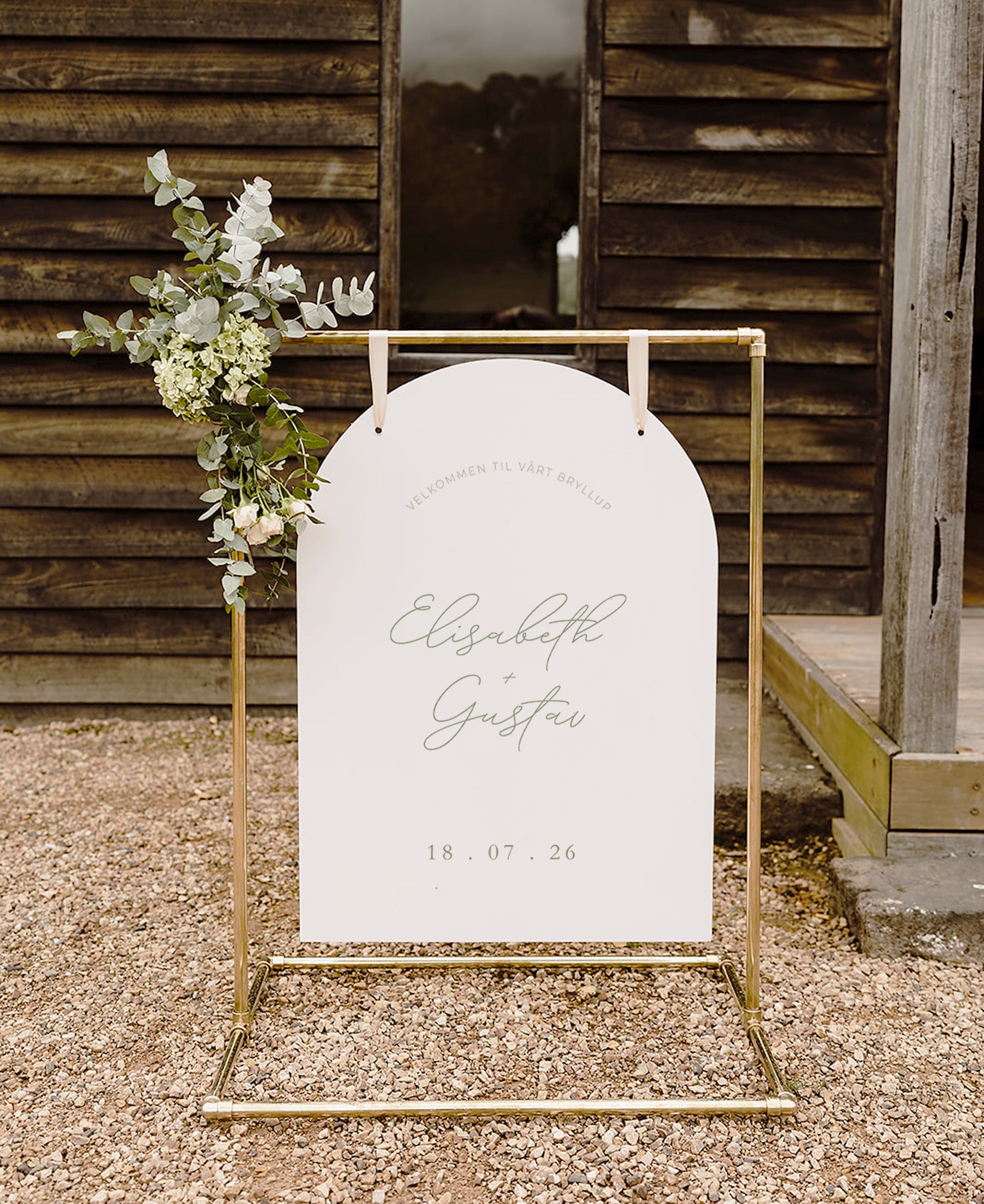 Sienna Velkomstskilt