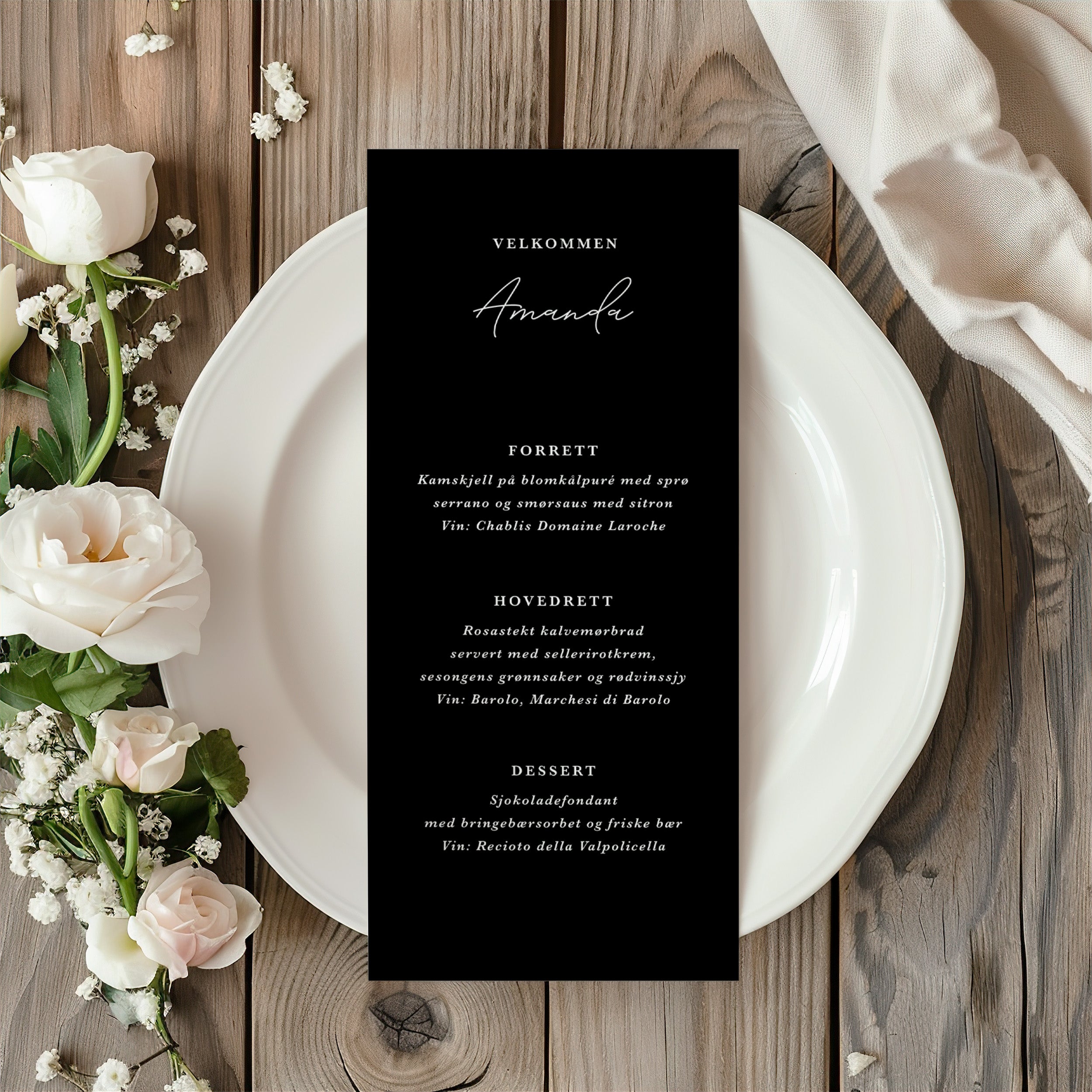 Sienna Meny | Med navn